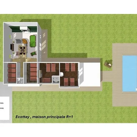 别墅 Crazy Ecottay 61 - Heated Pool & Sauna - 2h From Paris - 30p La Loupe