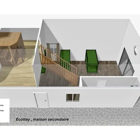 别墅 Crazy Ecottay 61 - Heated Pool & Sauna - 2h From Paris - 30p