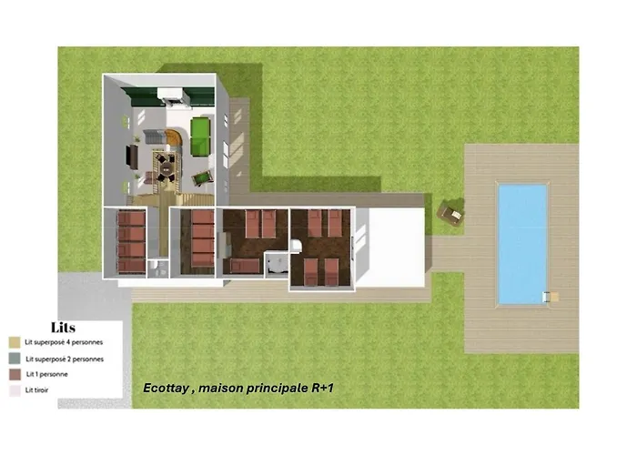 Villa Crazy Ecottay 61 - Heated Pool & Sauna - 2h From Paris - 30p La Loupe