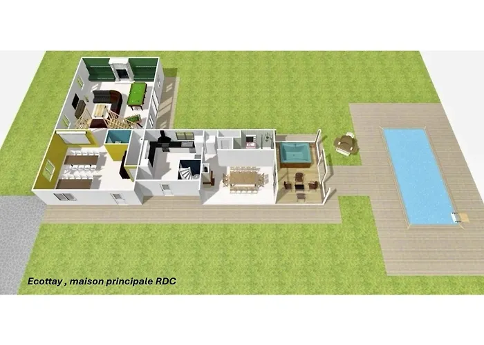 Crazy Ecottay 61 - Heated Pool & Sauna - 2h From Paris - 30p